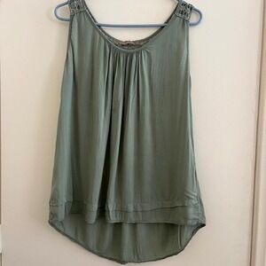 Cato Italy Women Crochet Top Size 8 Cottage Boho Coastal Feminine Dainty Flowy.